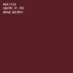 #5A1F24 - Wine Berry Color Image